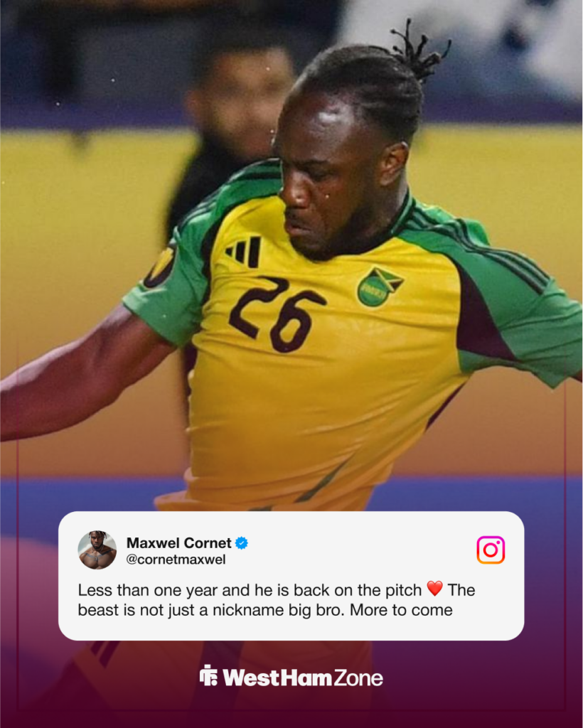 Maxwel Cornet Instagram quote