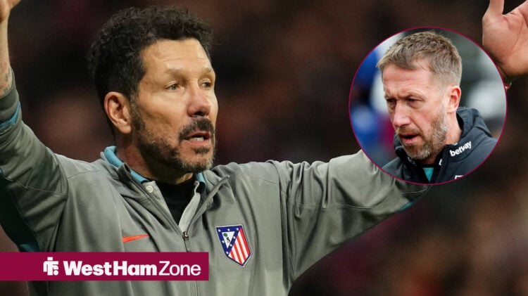 West Ham Atletico Madrid Diego Simeone Graham Potter