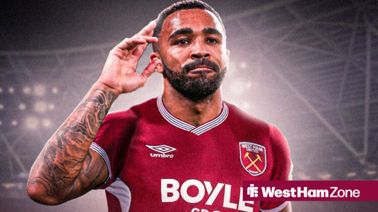 Callum Wilson in a West Ham kit