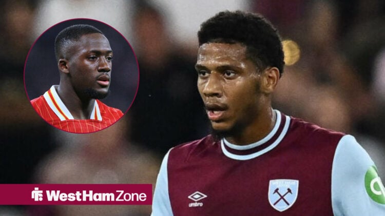 Liverpool star Ibrahima Konate and Jean-Clair Todibo of West Ham.