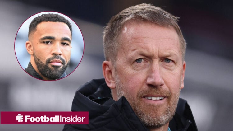 West Ham United manager Graham Potter and Callum Wilson