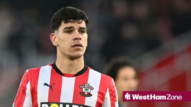 Mateus Fernandes in action for Southampton