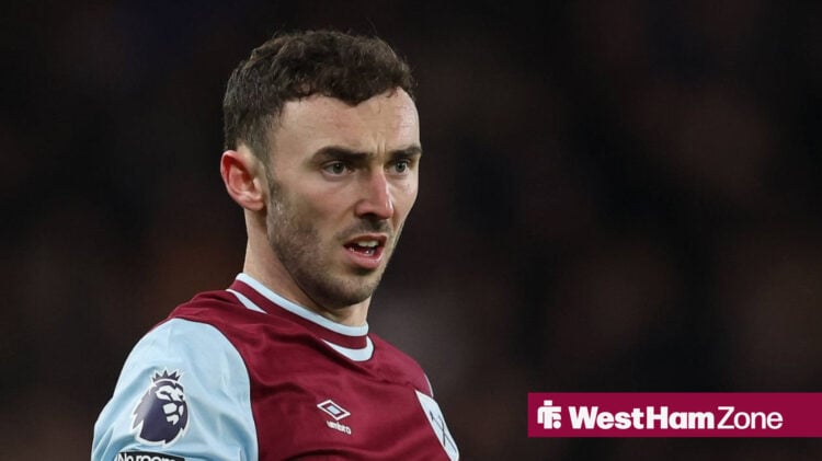 Andy Irving in action for West Ham.