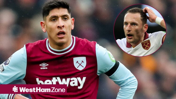 Edson Alvarez annoyed and Vladimir Coufal left scratching his head