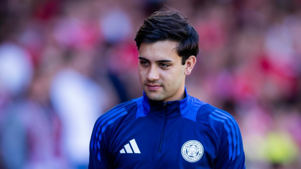 Facundo Buonanotte in a Leicester top