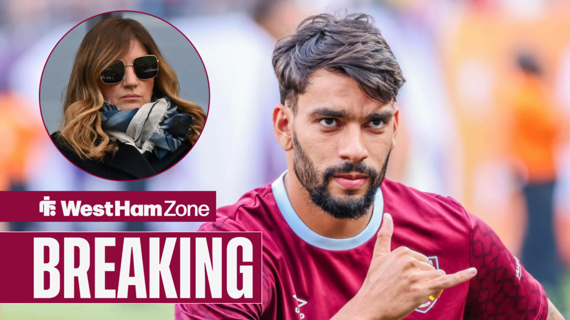 Karen Brady and Lucas Paqueta