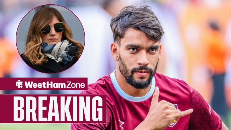 Karen Brady and Lucas Paqueta