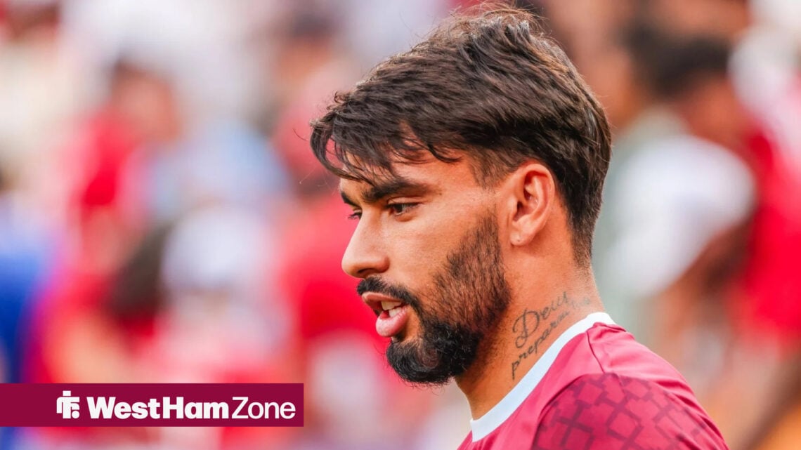West Ham midfielder Lucas Paqueta
