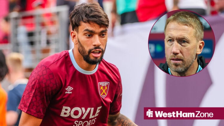 Lucas Paqueta and an unhappy Graham Potter