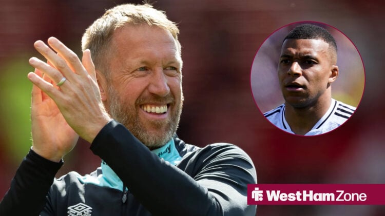 Graham Potter and Kylian Mbappe