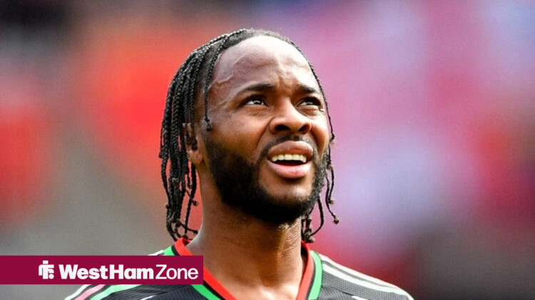 West Ham-linked Chelsea winger Raheem Sterling on loan at Arsenal.