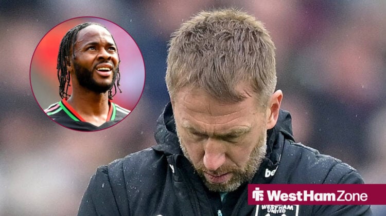 Raheem Sterling, West Ham manager Graham Potter