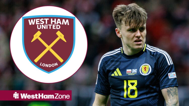 West Ham badge, Ben Doak