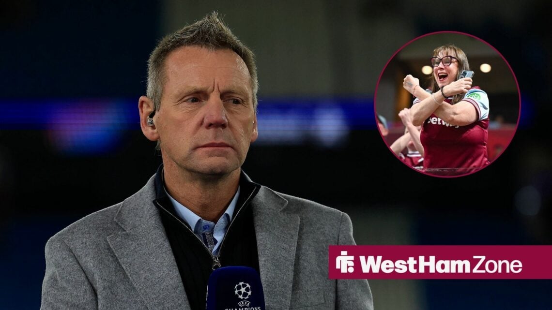 Stuart Pearce with West ham fan circle insert