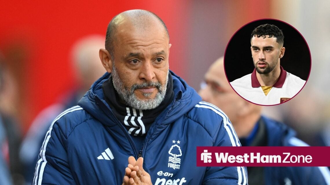 Ex-Nottingham Forest manager Nuno and Max Kilman in the circle
