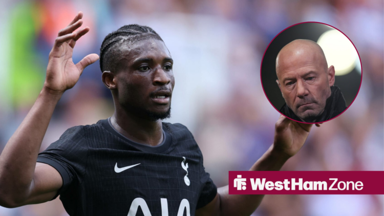 Mohammed Kudus alongside a circle inset of Alan Shearer.