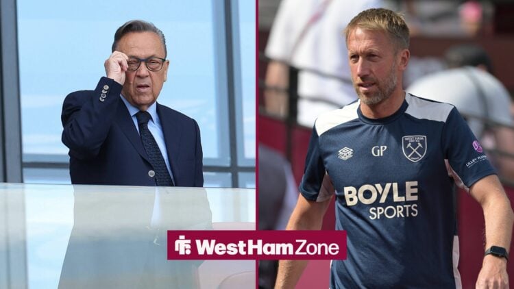 West Ham owner David Sullivan and Graham Potter