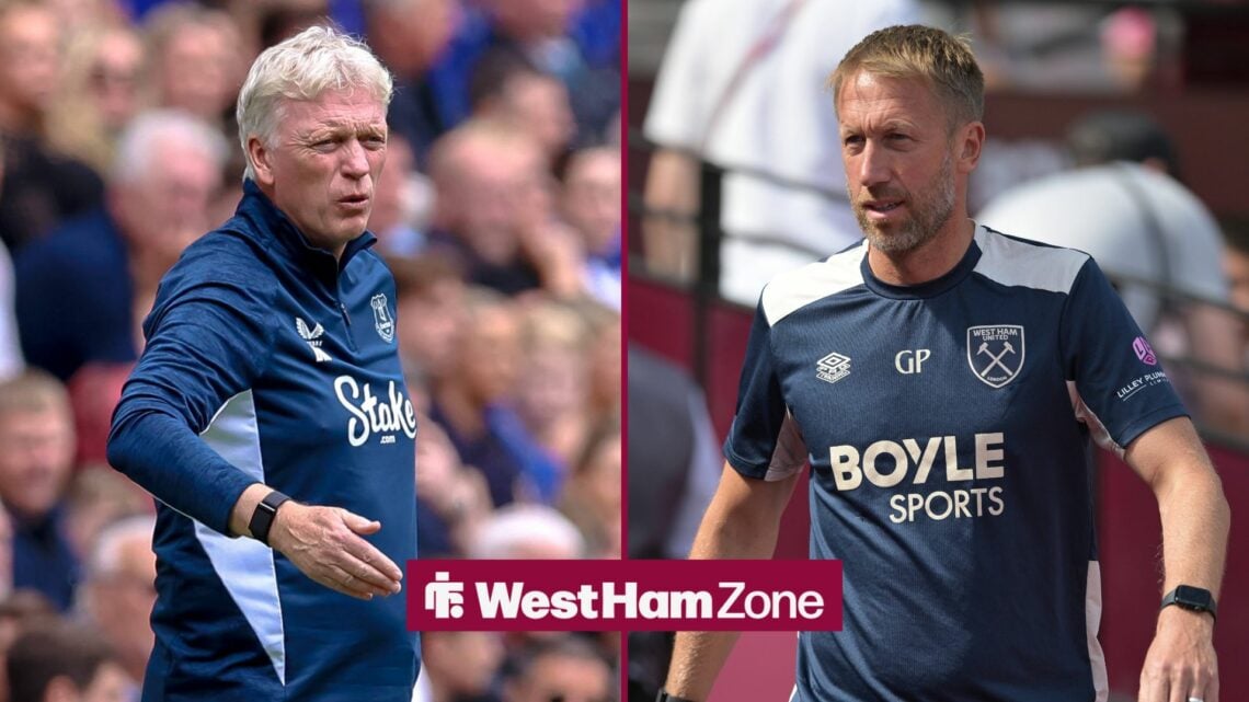 Former West Ham manager David Moyes and Graham Potter