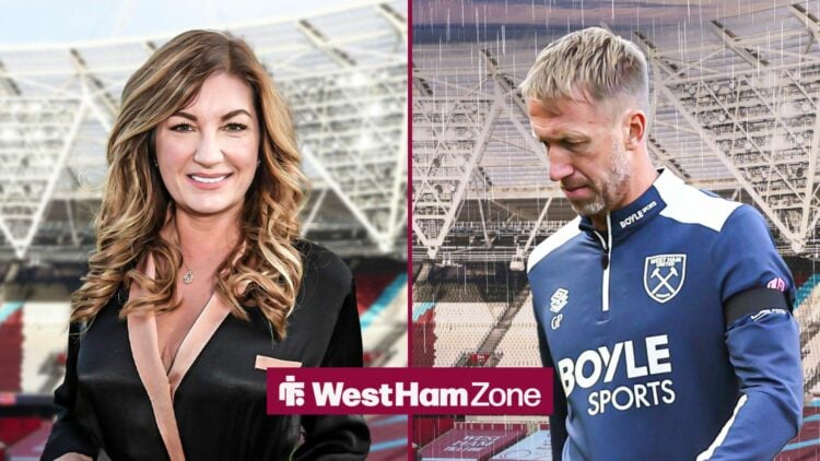 West Ham's Karren Brady and Graham Potter