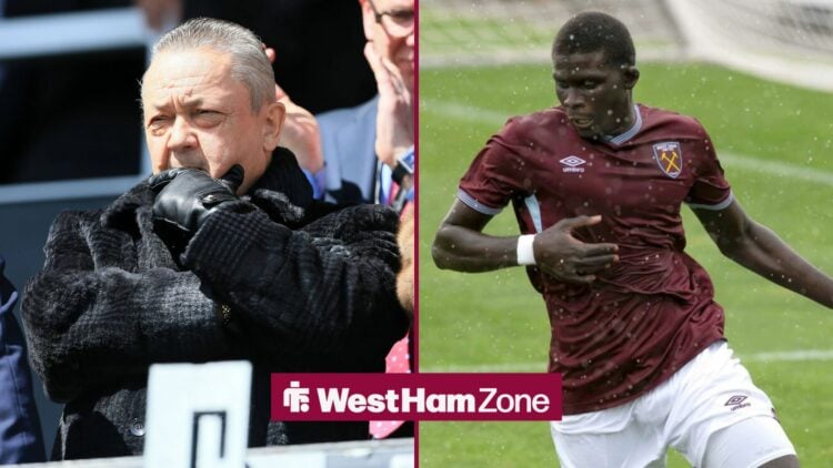 West Ham owner David Sullivan and El Hadji Malick Diouf