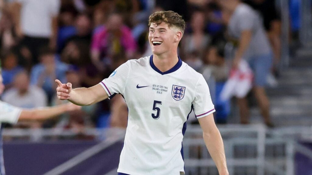 Charlie Cresswell playing for England