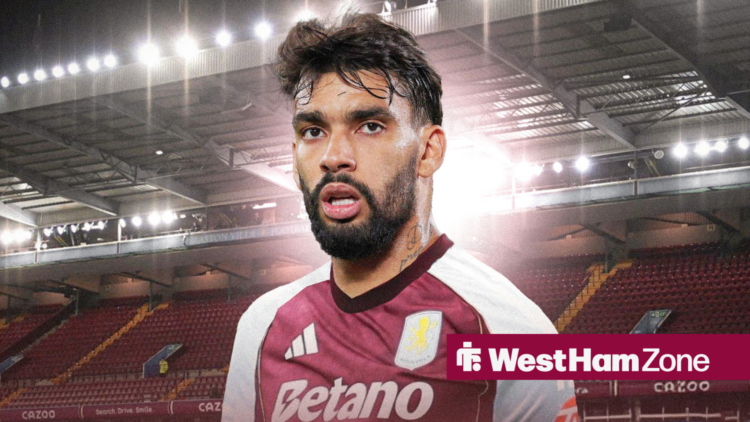 Lucas Paqueta in Aston Villa home shirt