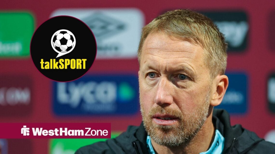 Graham Potter with talkSPORT logo in left circular inset