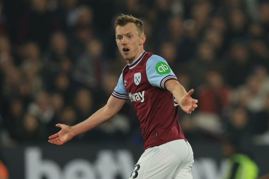 James Ward-Prowse in action for West Ham