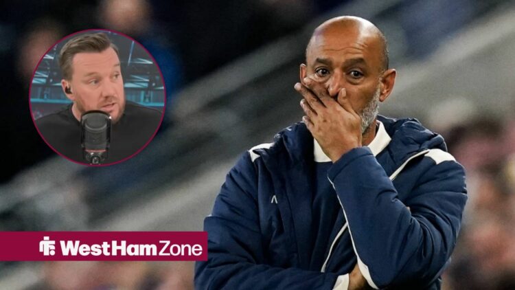 Nuno Espirito Santo alongside a circle inset of Janie O'Hara.