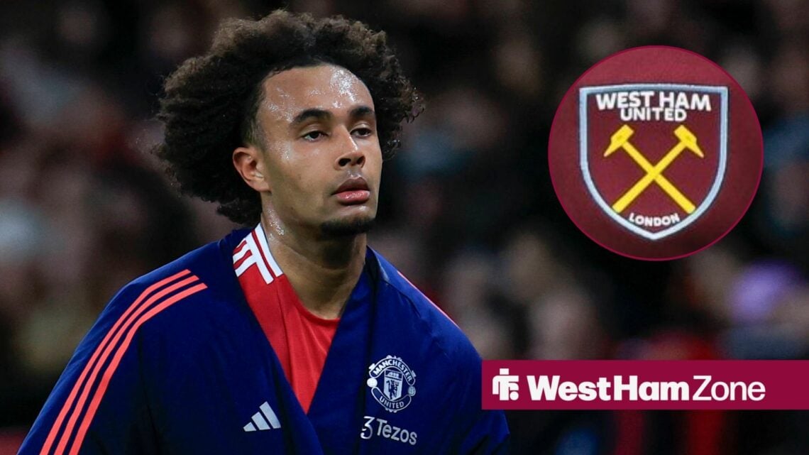 Joshua Zirkzee ahead of a Man United match