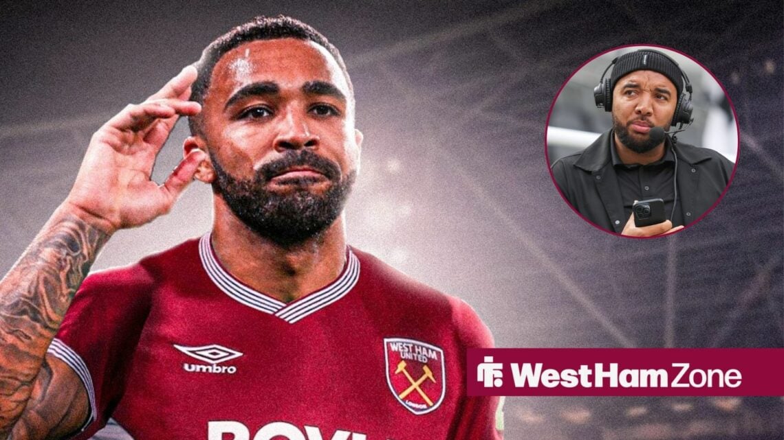 Callum Wilson alongside a circle inset of Troy Deeney.