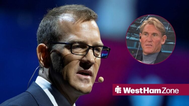 West Ham owner Daniel Kretinsky, Simon Jordan in inset.