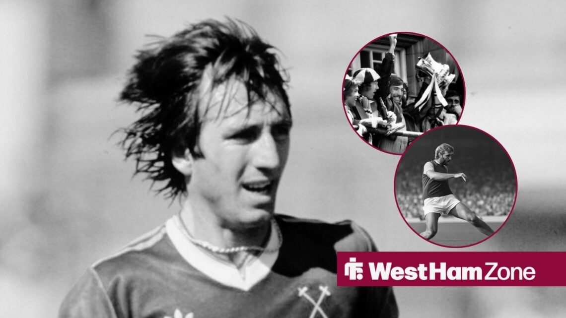 Billy Bonds in action for West Ham United