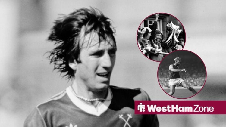 Billy Bonds in action for West Ham United