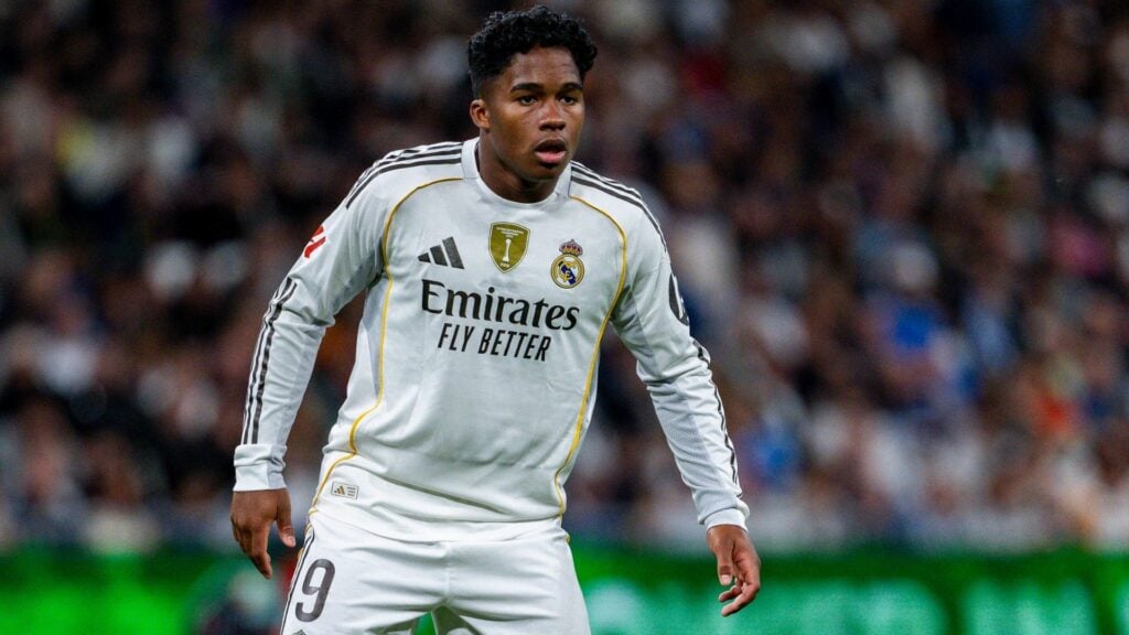 Endrick playing for Real Madrid