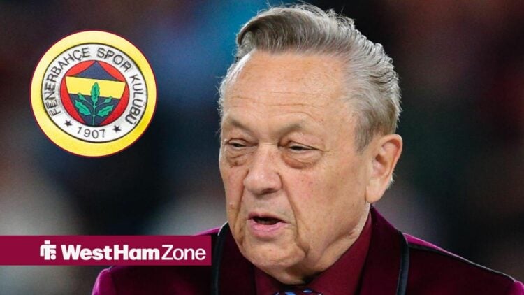 David Sullivan with Fenerbahce badge in circle