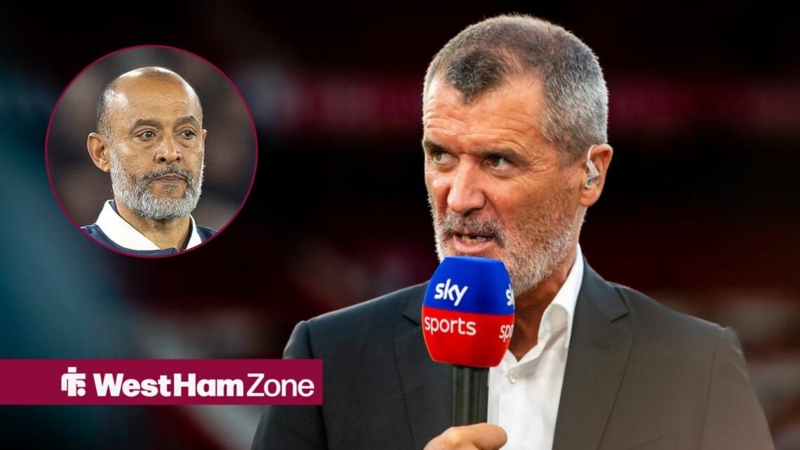 Roy Keane alongside a circle inset of Nuno Espirito Santo.