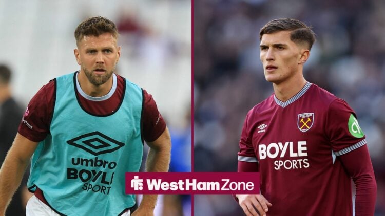 Niclas Fullkrug and Freddie Potts stood alongside each other.