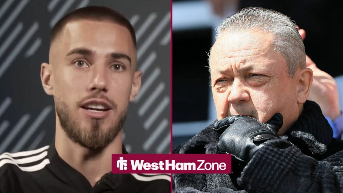 David Sullivan looks cautiously at Oscar Mingueza