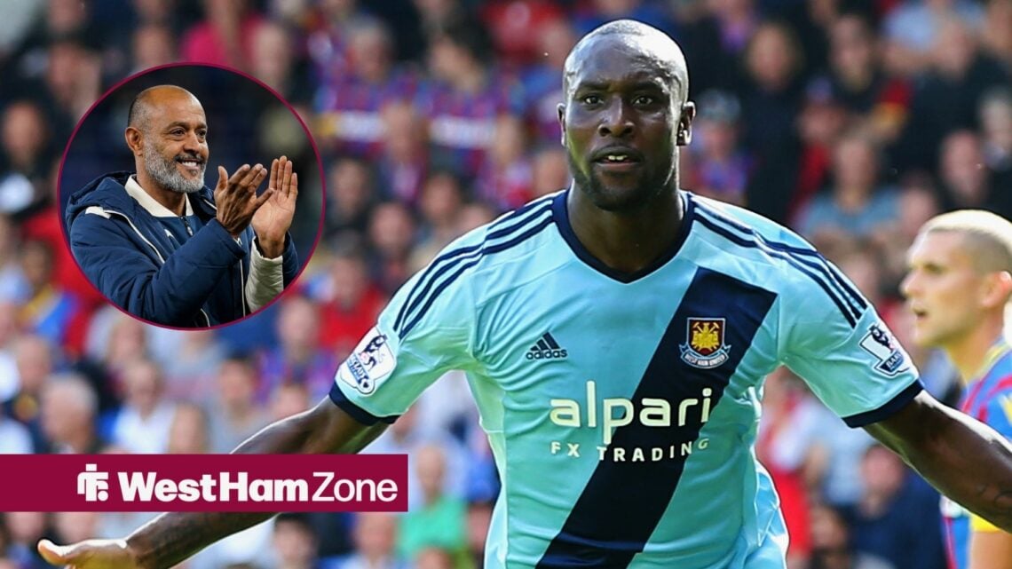 Carlton Cole next to Nuno Espirito Santo