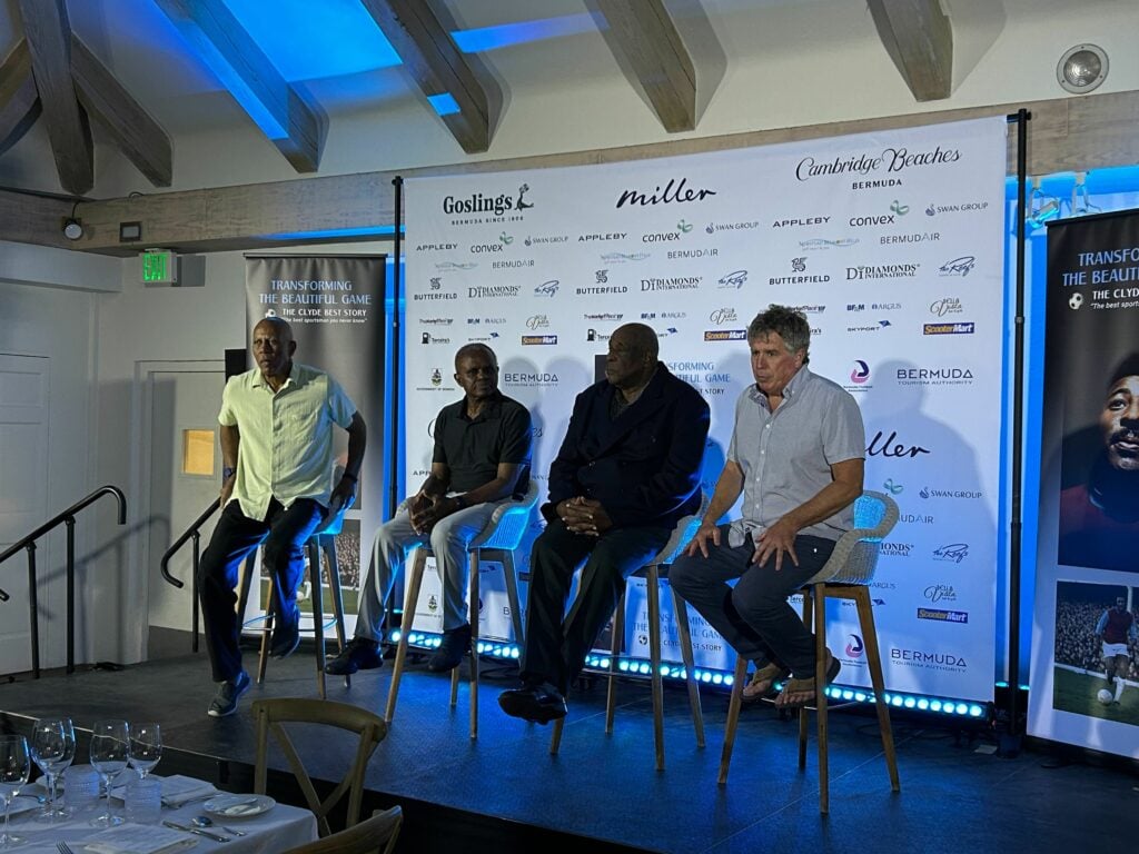 Patrick Horne, Ade Coker, Clyde Best and Dan Egan at Cambridge Beaches Resort & Spa