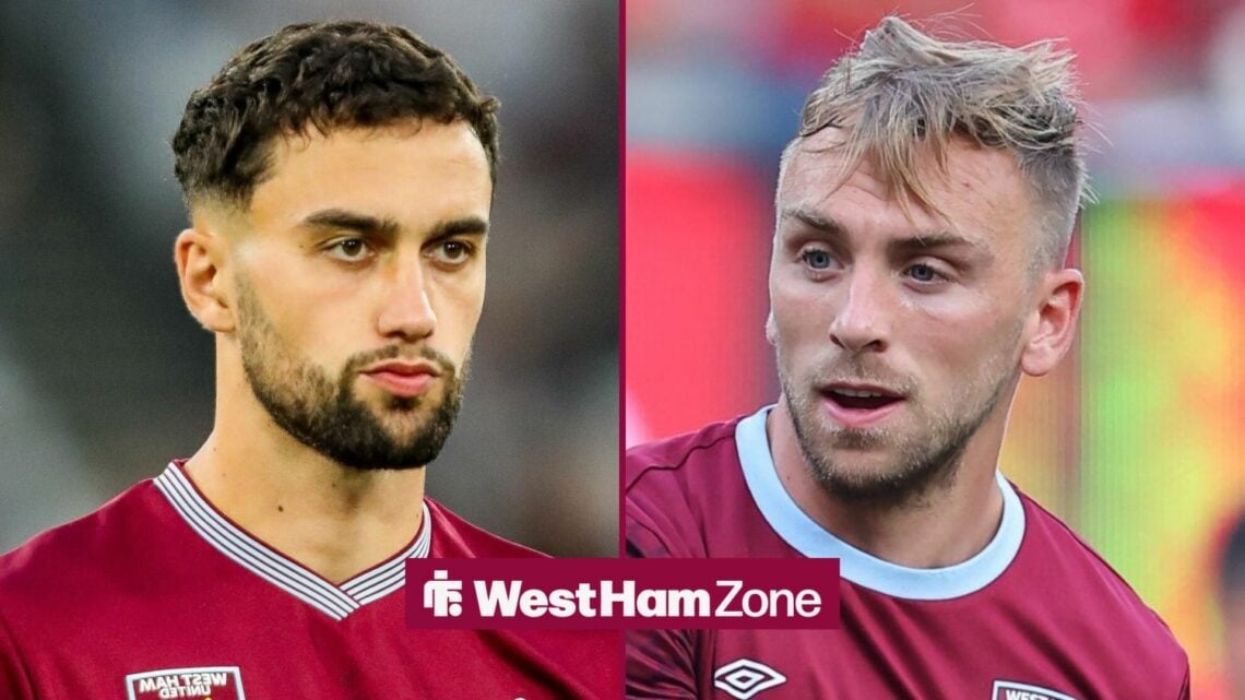 West Ham stars Jarrod Bowen and Max Kilman.