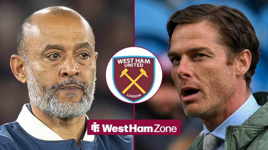 Nuno Espirito Santo looking sternly at Scott Parker in circular inset