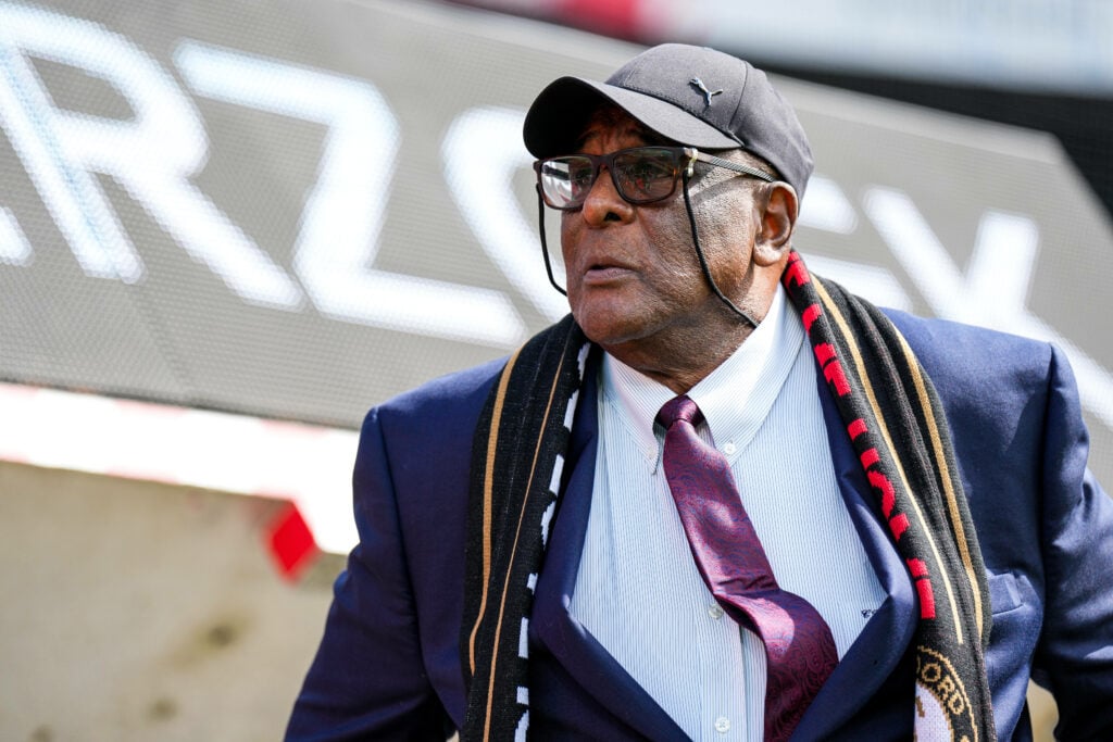 West Ham legend Clyde Best in 2023.