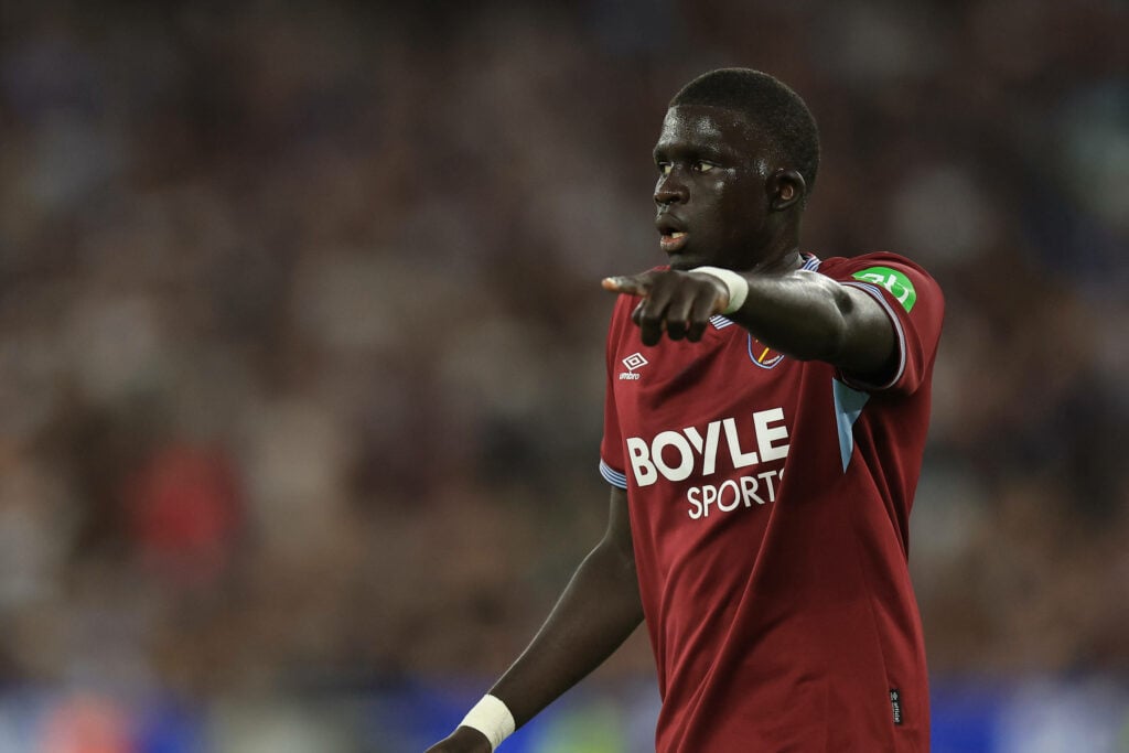 West Ham defender El Hadji Malick Diouf points