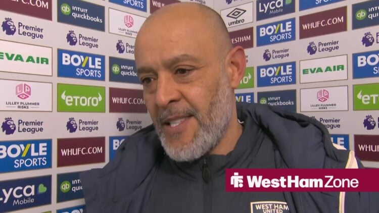 Nuno Espirito Santo in a BBC post-match press conference.