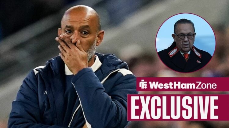 Nuno Espirito Santo looking shocked in the direction of David Sullivan.