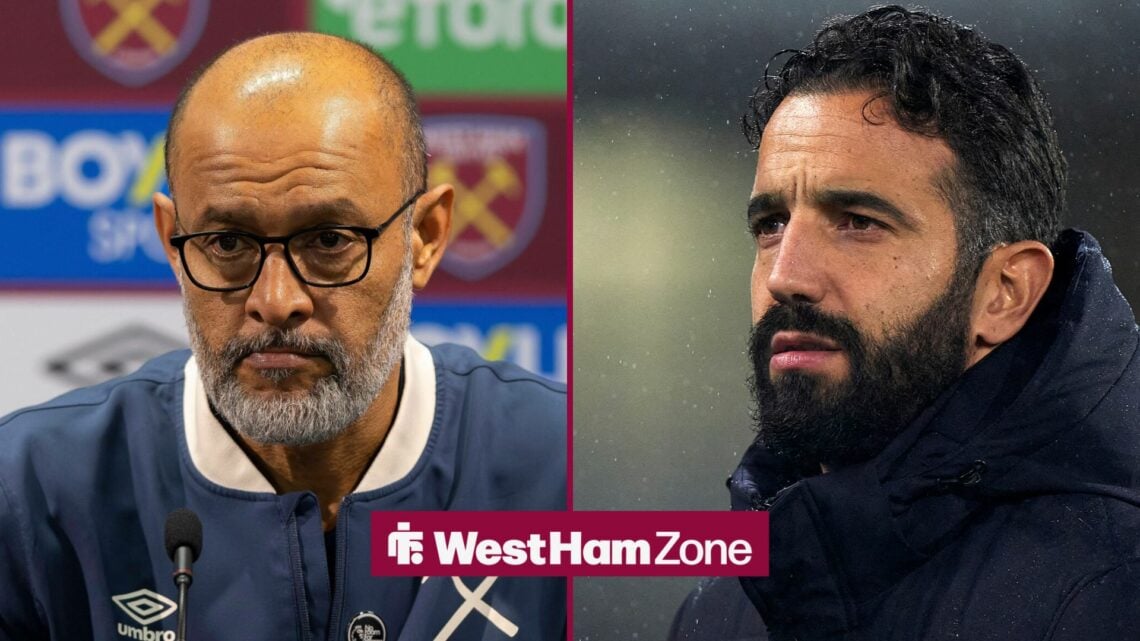 Nuno Espirito Santo and Ruben Amorim in 50-50 image split