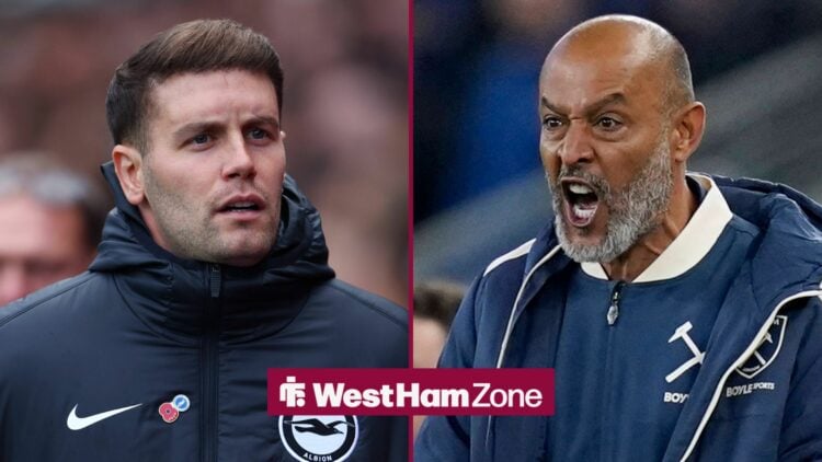 Nuno Espirito Santo and Fabian Hurzeler alongside each other.