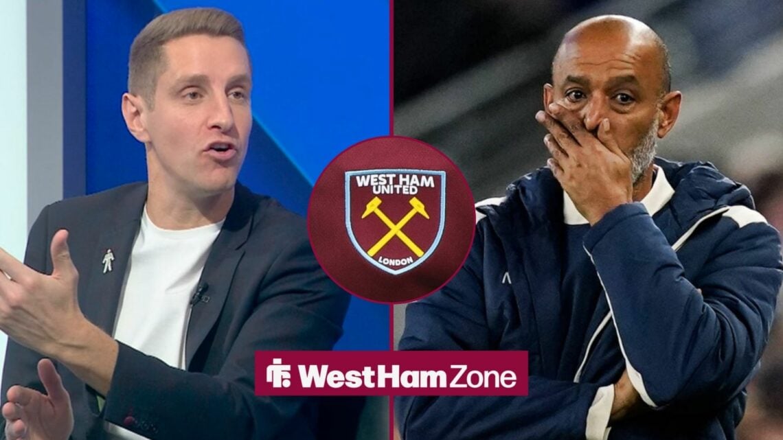 Michael Dawson gesturing in the direction of Nuno Espirito Santo.